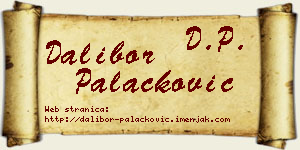 Dalibor Palačković vizit kartica